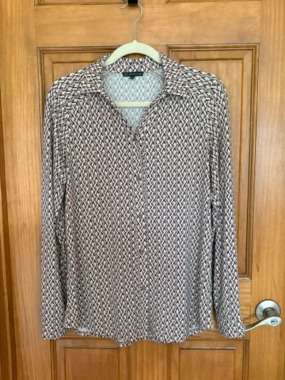 Arianna Papell stretch print shirt